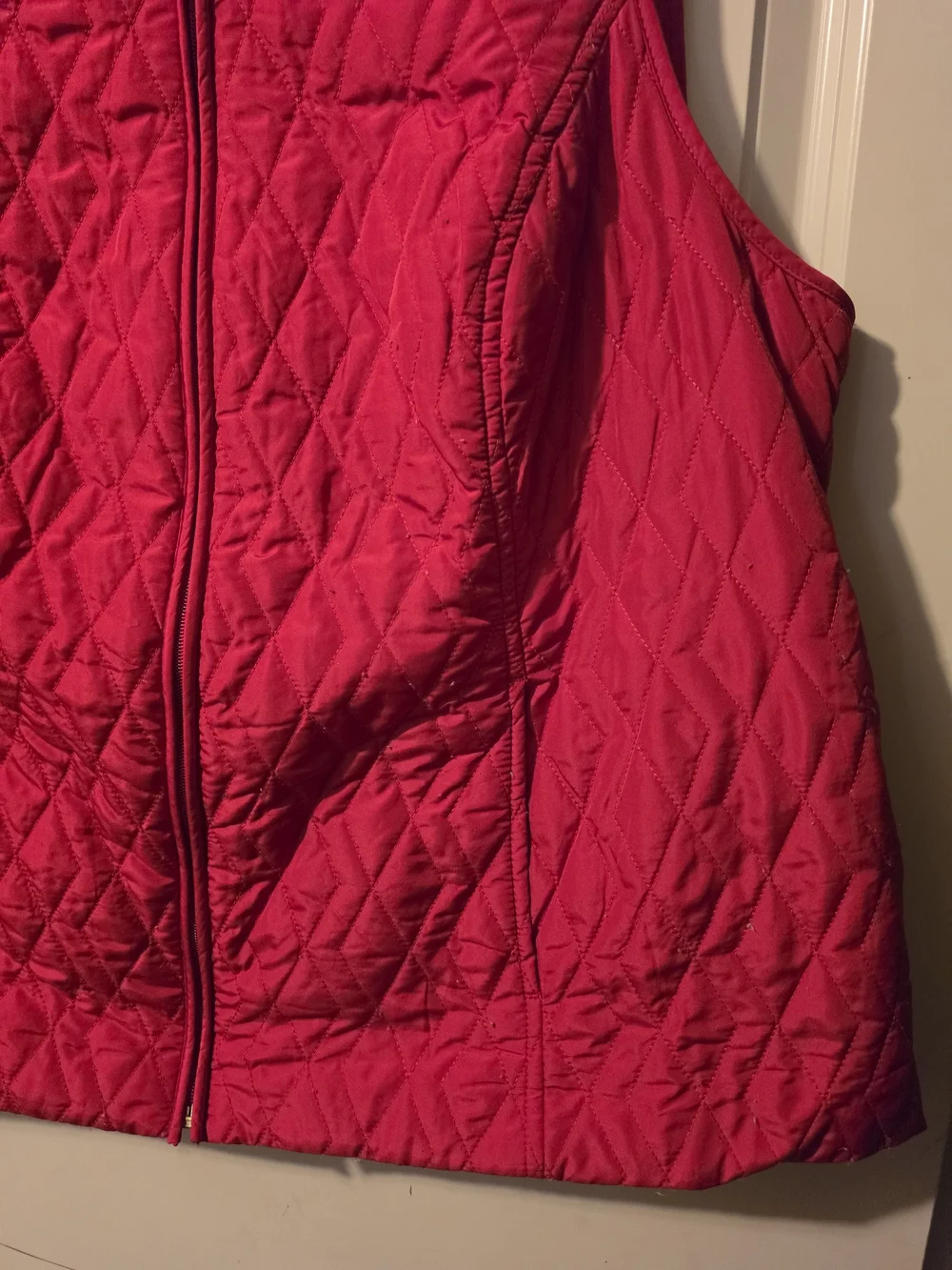 croft & barrow Quilted Red Women's Vest